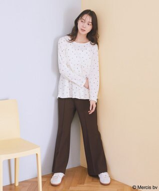 earth music&ecology 【予約】miffy/earth おやすみイラストT ベージュ