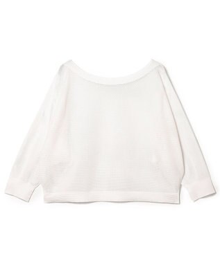 Chacott Chacott BALANCE【ノーソイングニット】７分袖メッシュニットＴシャツ ホワイト