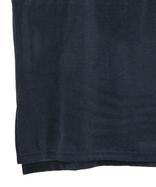 Green Parks ベロアロゴフレンチスリーブチュニック Navy