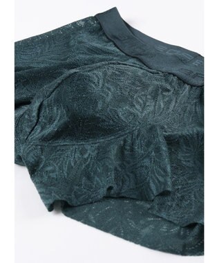 WACOAL MEN ボクサーパンツ【レースボクサー】フロント快適グラマラス 通気性 フリーなカッティング(裾部分) 前閉じ レース 下着 GT3341 /ブロス バイ ワコールメン グリーン