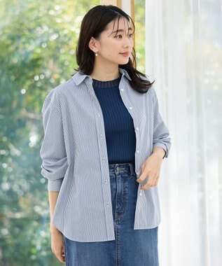 ANY エニィファンクションシャツブラウス ロンスト