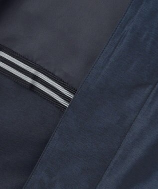 GOTAIRIKU メランジシャンブレー ステンカラーコート ネイビー系