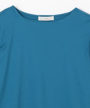 ANY 【WEB限定・接触冷感】シルケットスムース ギャザーパフスリーブトップス ブルー