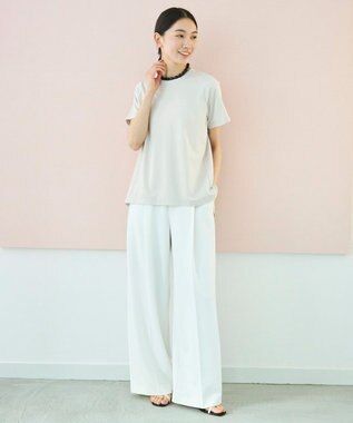 UNFILO 【11サイズ展開】 BEAUTY MOVE タックワイドパンツ [NEW]オフ