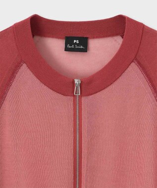 Paul Smith ジップアップ シアーニット ワインレッド