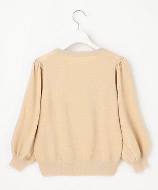 Feroux 【洗える】ラメ プルオーバーニット ベージュ系