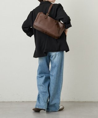 russet 【2025AW新作】ソフトレザーボストンバッグ(CE-1590) D.Brown