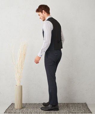 JOSEPH ABBOUD 【多機能/ストレッチ】ツィーディージャージーベスト ネイビー系