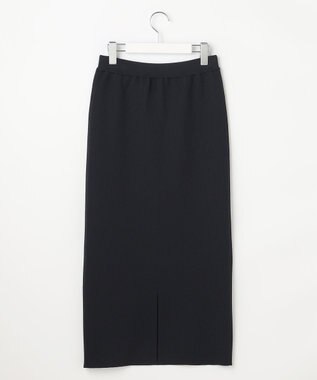 自由区 ライトリブストレッチタイト スカート ブラック