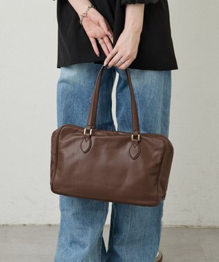 russet 【2025AW新作】ソフトレザーボストンバッグ(CE-1590) D.Brown