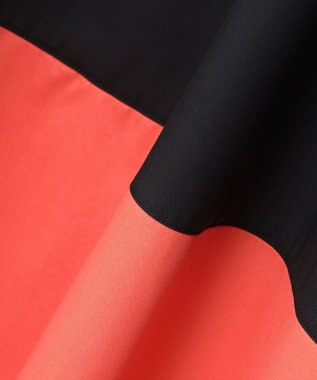 23区 【R(アール)】コットンカラーブロック ワンピース ブラッドオレンジ系1