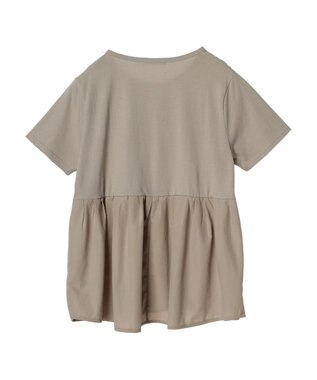 Green Parks 脇ドッキングフレアプルオーバー Gray Beige