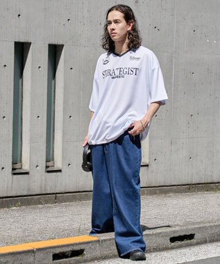 WEGO 【ユニセックス着用ITEM/MLサイズ展開】ドロストゲームシャツプルオーバー ホワイト