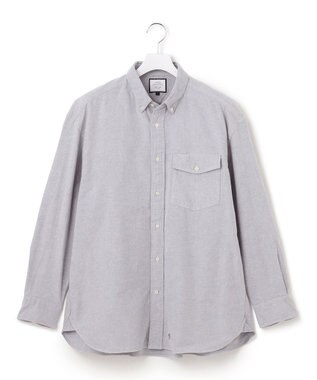 J.PRESS YORK STREET 【UNISEX】オックス起毛 シャツ/B.D. ライトグレー系