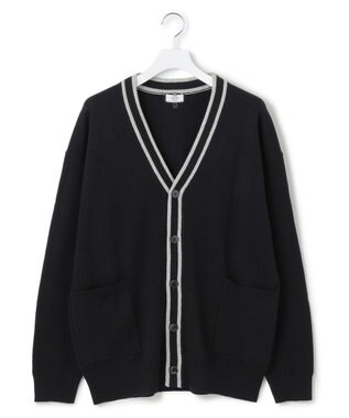 J.PRESS YORK STREET 【UNISEX】ANTI PILLING WOOL Vネックカーディガン ブラック系