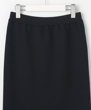 自由区 ライトリブストレッチタイト スカート ブラック