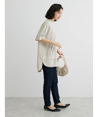 Green Parks ピグメントドッキングチュニック Light Beige