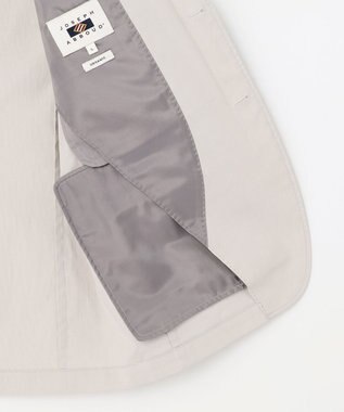 JOSEPH ABBOUD 【ストレッチ/軽量/Eco撥水/オーガニックコットン使用】マイクロピケストレッチジャケット ライトグレー系8