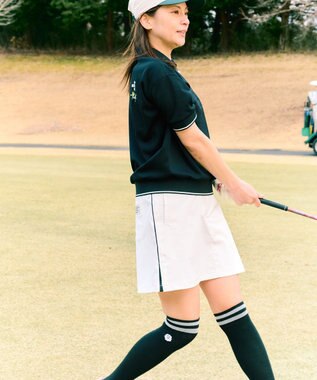 PW CIRCULUS 【WOMEN】サイドボタン デザインスカート ゴルフウェア レディース ホワイト系