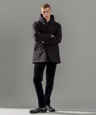 JOSEPH HOMME パウダーピーチクロス　 3WAYフードコート ブラック系