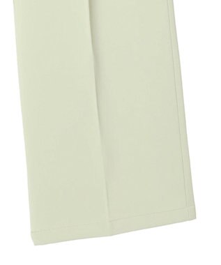 earth music&ecology タックストレートパンツ Light Green