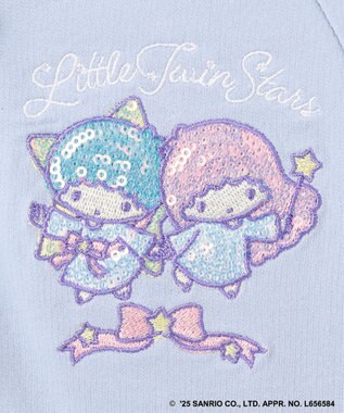 ANY KIDS 【any FAM× リトルツインスターズ 】キキ＆ララ 刺繍パーカー サックスブルー