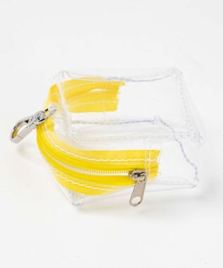 WEGO 立体クリアミニポーチ イエロー