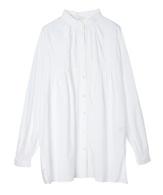 AMERICAN HOLIC サラックール／ＵＶカットフリルシャツチュニック Off White
