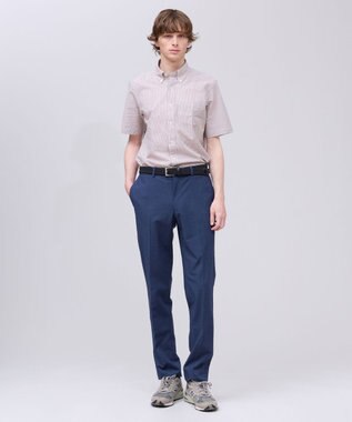 J.PRESS MEN 新色追加【 高通気性 / 軽量 / ノンアイロン / 撥水】【BEAT HEAT SYSTEM】半袖シャツ / B.D. ワイン系1