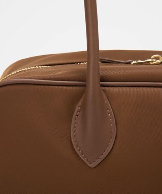 TOPKAPI 【Breath TOPKAPI】PRIM プリム ナイロン ロングハンドル ミニ ボストン トートバッグ チャーム付き ブラウン