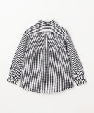 J.PRESS KIDS 【110-130cm】ギンガムチェック シャツ ブラック系3