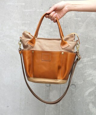 FOLNA RD レザー2WAYガーデンバッグ キャメル