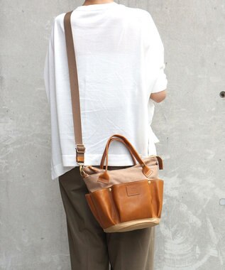FOLNA RD レザー2WAYガーデンバッグ キャメル
