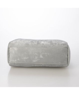 UNBILLION カシュカシュ cachecache / シルクサテン風合皮筒形ショルダー シルバー