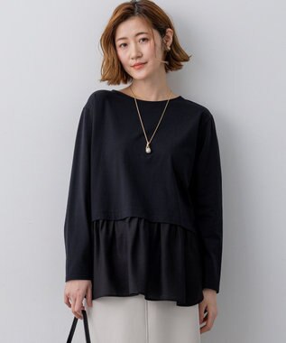 23区 【先行予約】ナチュラルコットンベア シアードッキング カットソー