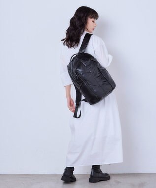 MioFIRANO HERRINGBONE L001 バックパック リュック A4サイズ対応 BLACK