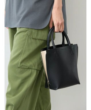 AMERICAN HOLIC サイドＺＩＰ２ＷＡＹ合皮ミニＢＡＧ Black