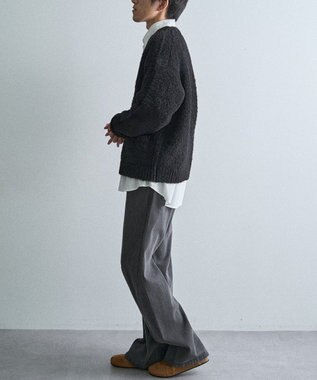 CRAFT STANDARD BOUTIQUE フェザーモールニットカーディガン Black