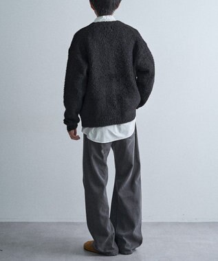 CRAFT STANDARD BOUTIQUE フェザーモールニットカーディガン Black