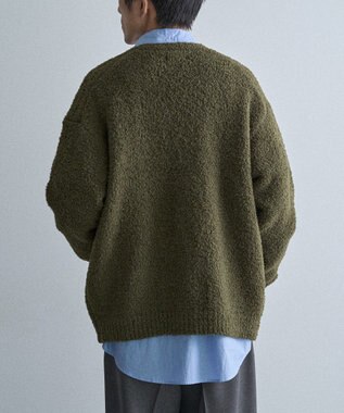 CRAFT STANDARD BOUTIQUE フェザーモールニットカーディガン Khaki
