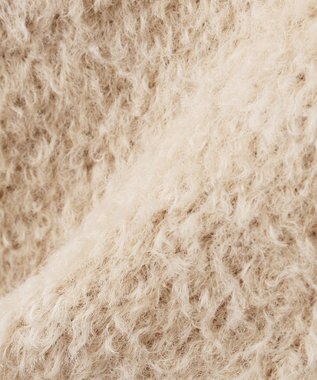CRAFT STANDARD BOUTIQUE フェザーモールニットカーディガン Beige