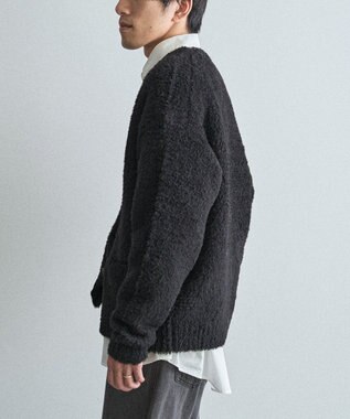 CRAFT STANDARD BOUTIQUE フェザーモールニットカーディガン Black