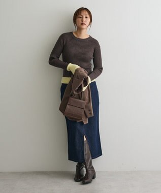 CRAFT STANDARD BOUTIQUE ラップ風デニムスカート Indigo