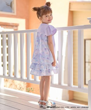 ANY KIDS 【サンリオキャラクターズ×any FAM】バックシャンTシャツ ラベンダー×クロミ