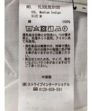 earth music&ecology デニムナロースカート Medium Indigo