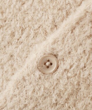 CRAFT STANDARD BOUTIQUE フェザーモールニットカーディガン Beige