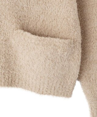 CRAFT STANDARD BOUTIQUE フェザーモールニットカーディガン Beige
