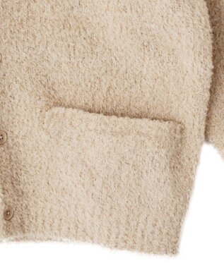 CRAFT STANDARD BOUTIQUE フェザーモールニットカーディガン Beige