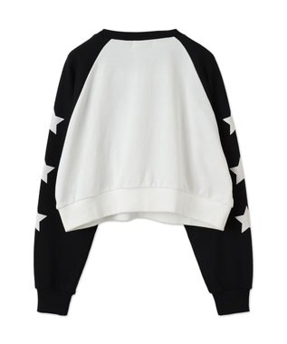 WEGO スターナンバリングラグランスウェット ブラック