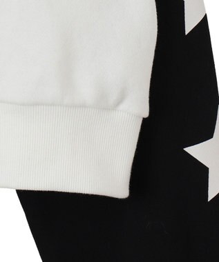 WEGO スターナンバリングラグランスウェット ブラック